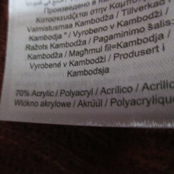 Vero Moda lightweight sweater rust/pumpkin color stretchy & soft size L - Picture 3 of 10